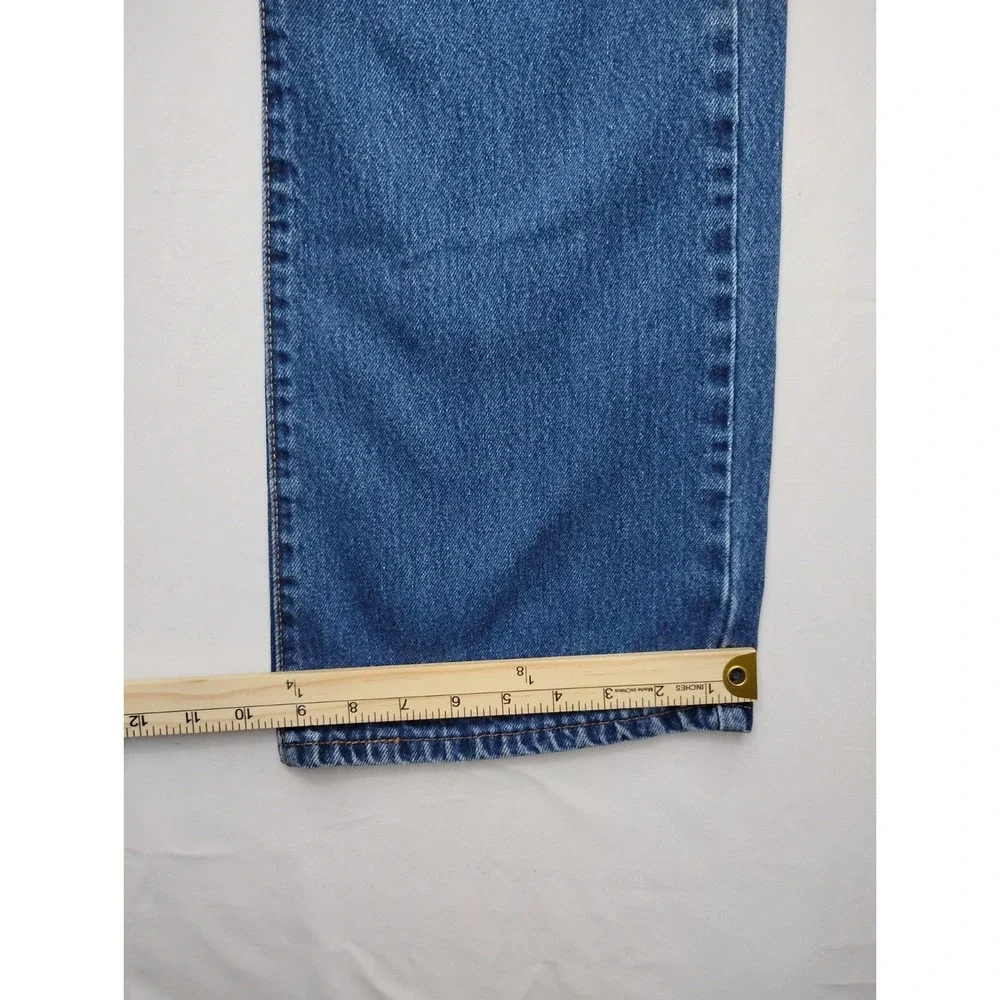 Levi's 517 Boot Cut Jeans Men 38x30 Distressed Blue Denim Classic Fit Mexico